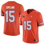 Men's Florida Gators #15 Jacob Copeland NCAA Jordan Brand Orange Authentic Stitched College Football Jersey MTW8662XV